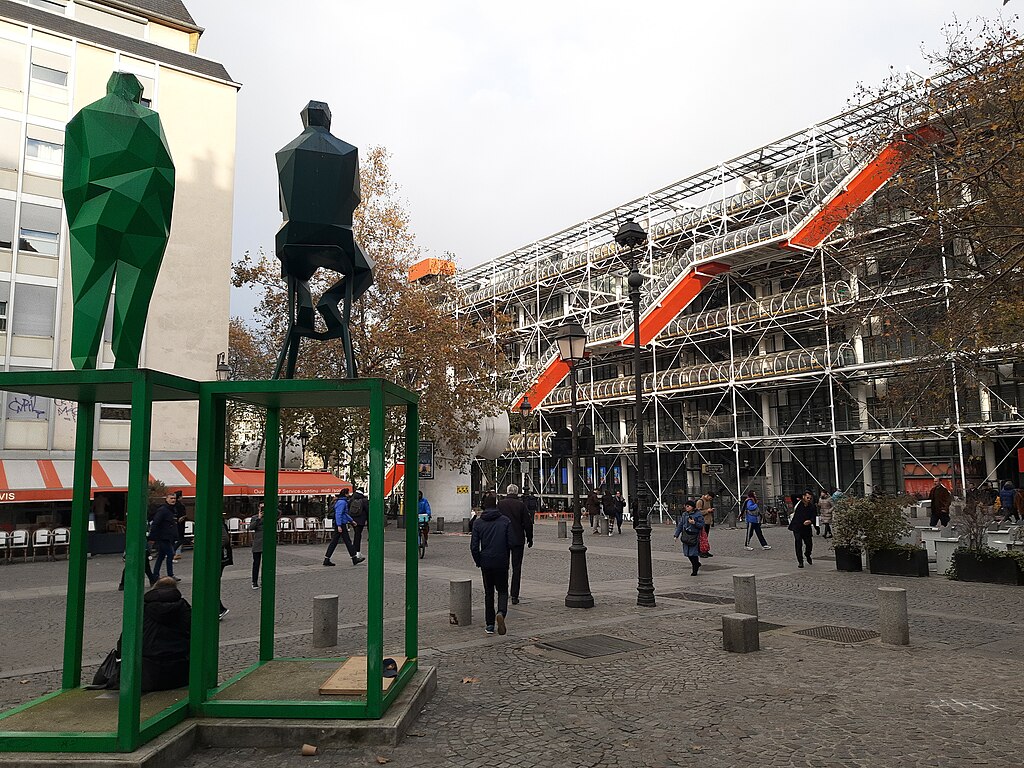 imagem do Musée d'Art Moderne 
 Centre Pompidou (Beaubourg) - slide 1